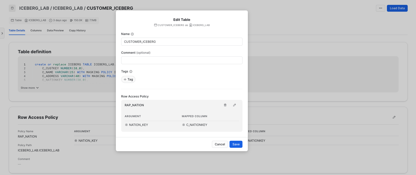 UI Create Tag RAP
